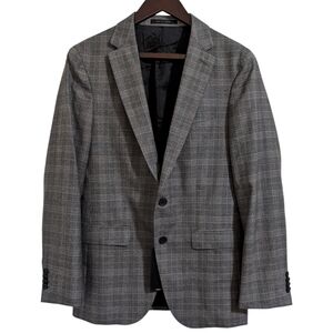 ​Hugo Boss Guabello Super 130s Italian Wool Slim Suit Jacket 36R NWT - Grey Glen